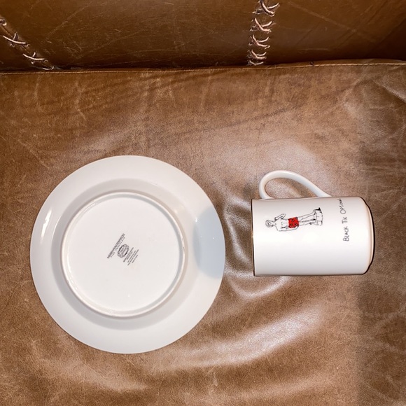 Mug & Plate Merry Masterpieces Fine Porcelain “Black Tie Optional” - Picture 7 of 10